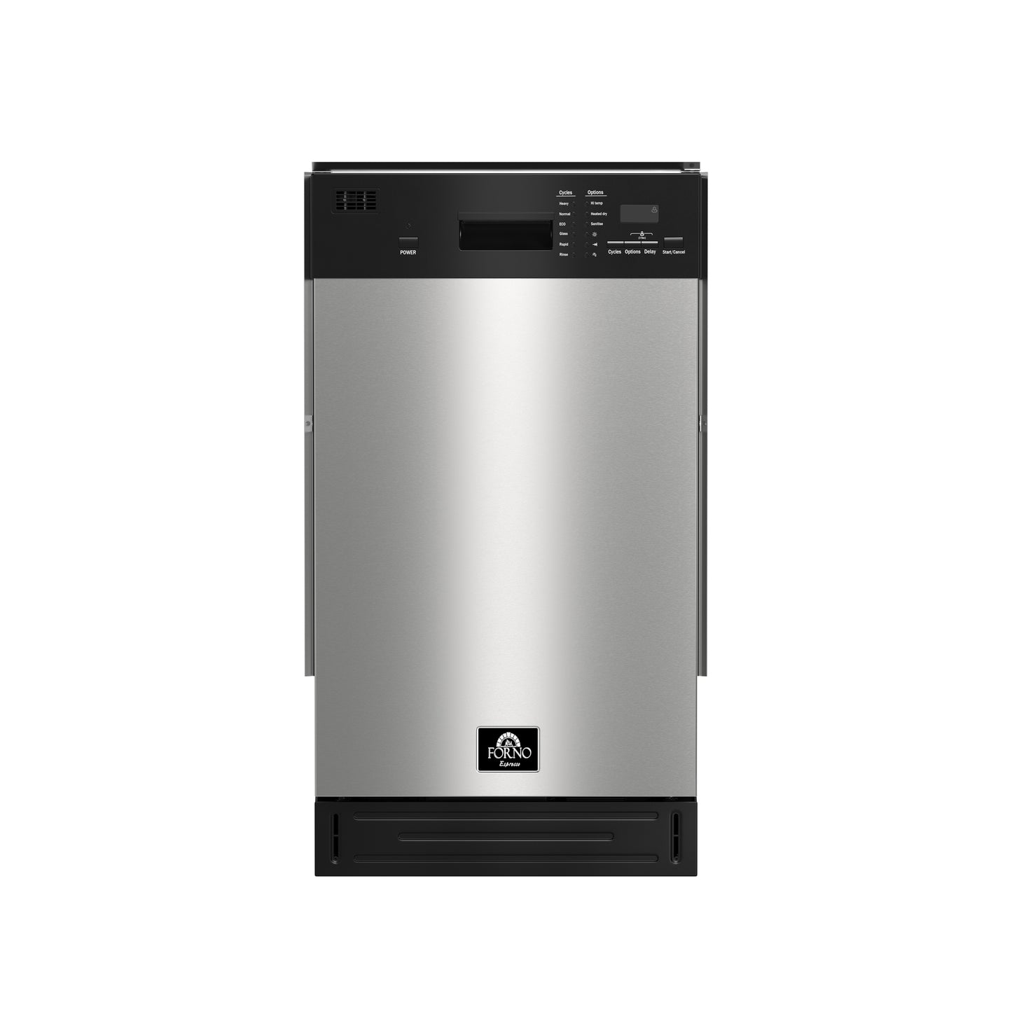 Forno Polo 18-Inch Built-In Stainless Steel Dishwasher, 8 Place Settings, ENERGY STAR Certified, 52 dBA - Forno Appliances