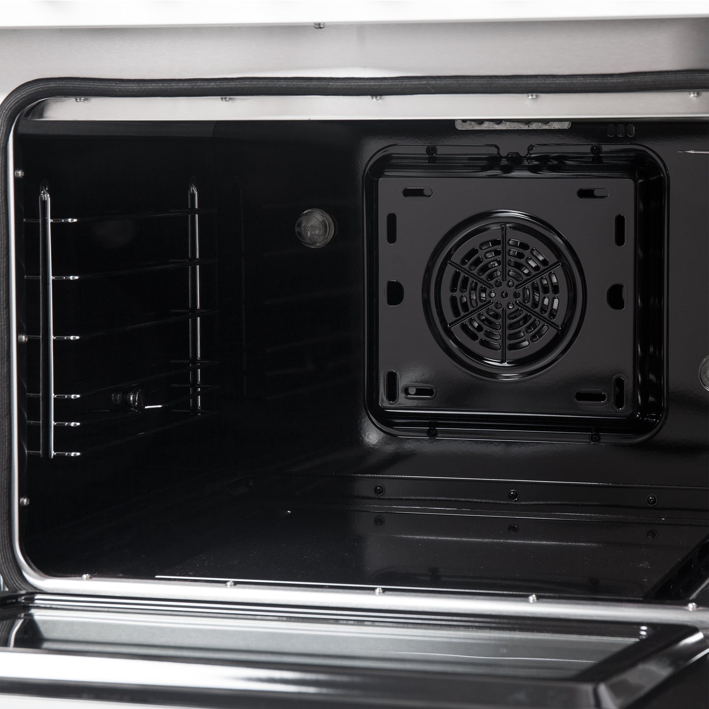 Galiano 48-inch Dual Fuel Range White & Antique Brass Design with 8 Sealed Burners 107,000 BTU, 6.58 cu. ft. double ovens & Griddle - Forno Appliances
