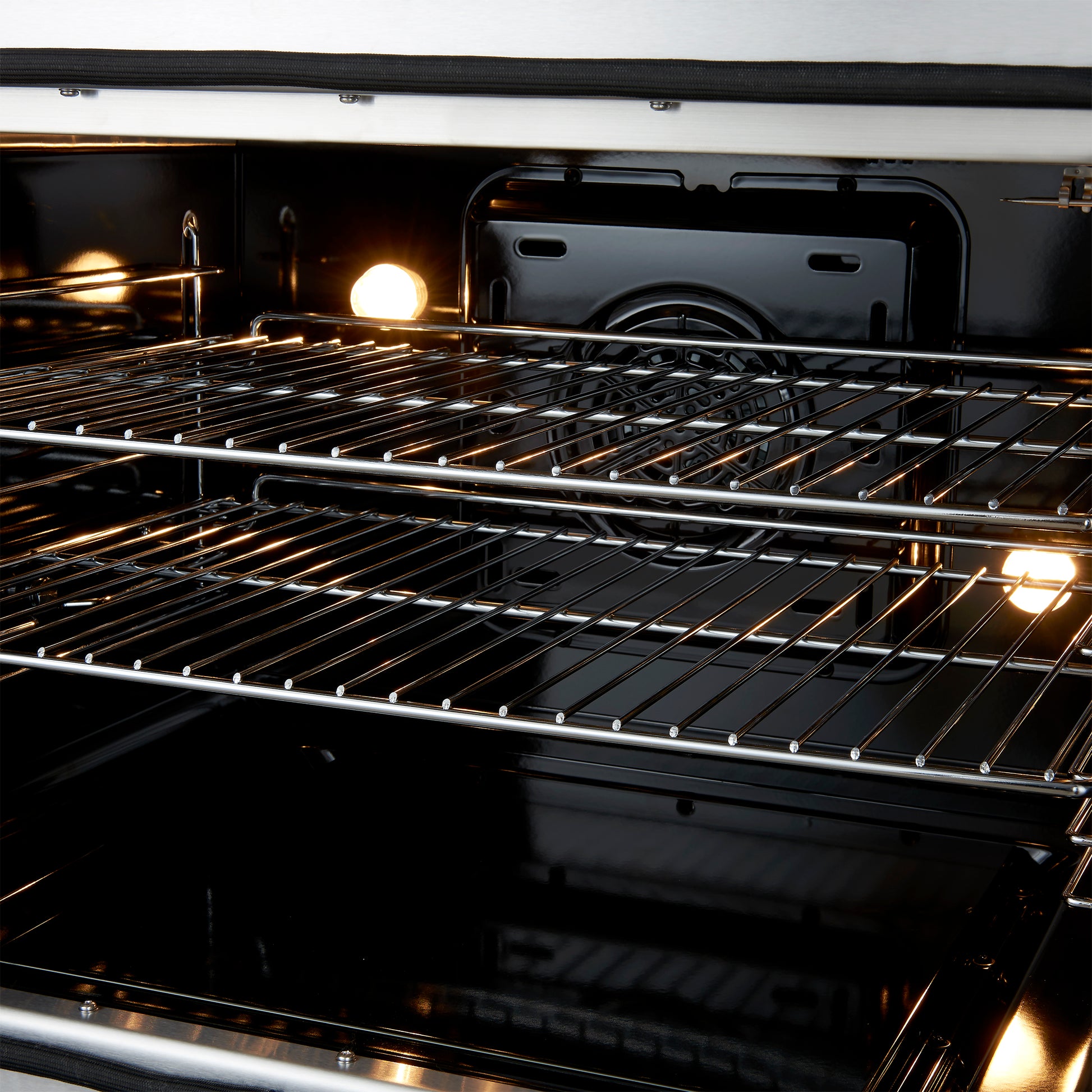 Forno Galiano 30-inch Freestanding French Door Dual Fuel Range Black - Forno Appliances