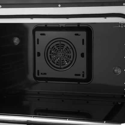 Forno Galiano 36-inch Freestanding French Door Dual Fuel Range Black - Forno Appliances