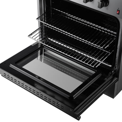 Forno Marco cuisinière mixte 30 pouces, acier inoxydable, 4 brûleurs, 37 000 BTU, four à convection véritable, économe en énergie - Forno Appliances