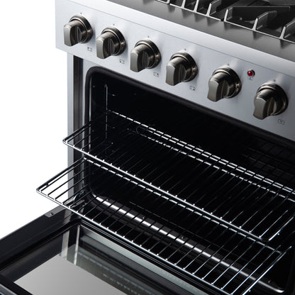 Cuisinière dual fuel Forno Marco 30 pouces, acier inoxydable, 4 brûleurs, 37 000 BTU, four à convection véritable, économe en énergie - Forno Appliances
