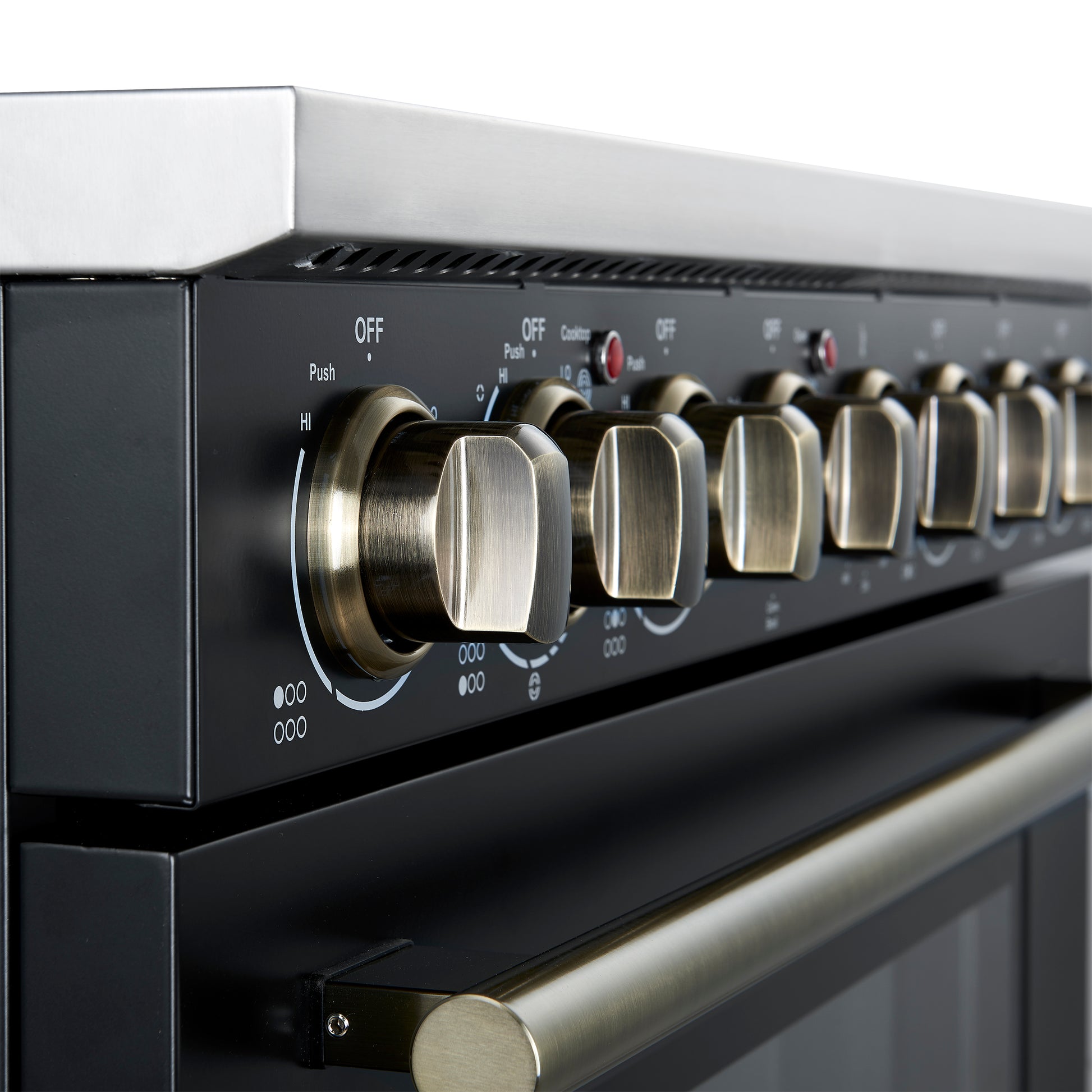 Forno Paolo 36 Inch Black Freestanding Electric Range, Stainless Steel, 5.44 cu.ft, True Convection Oven, Energy Efficient - Forno Appliances