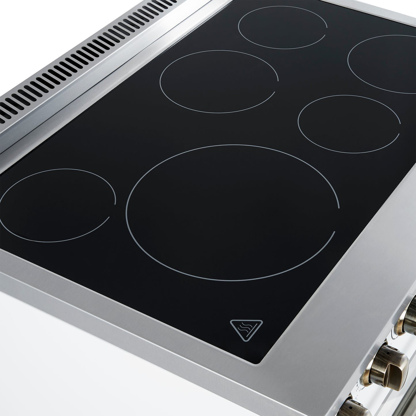 Forno Paolo 36 Inch White Freestanding Electric Range, Stainless Steel, 5.44 cu.ft, True Convection Oven, Energy Efficient - Forno Appliances