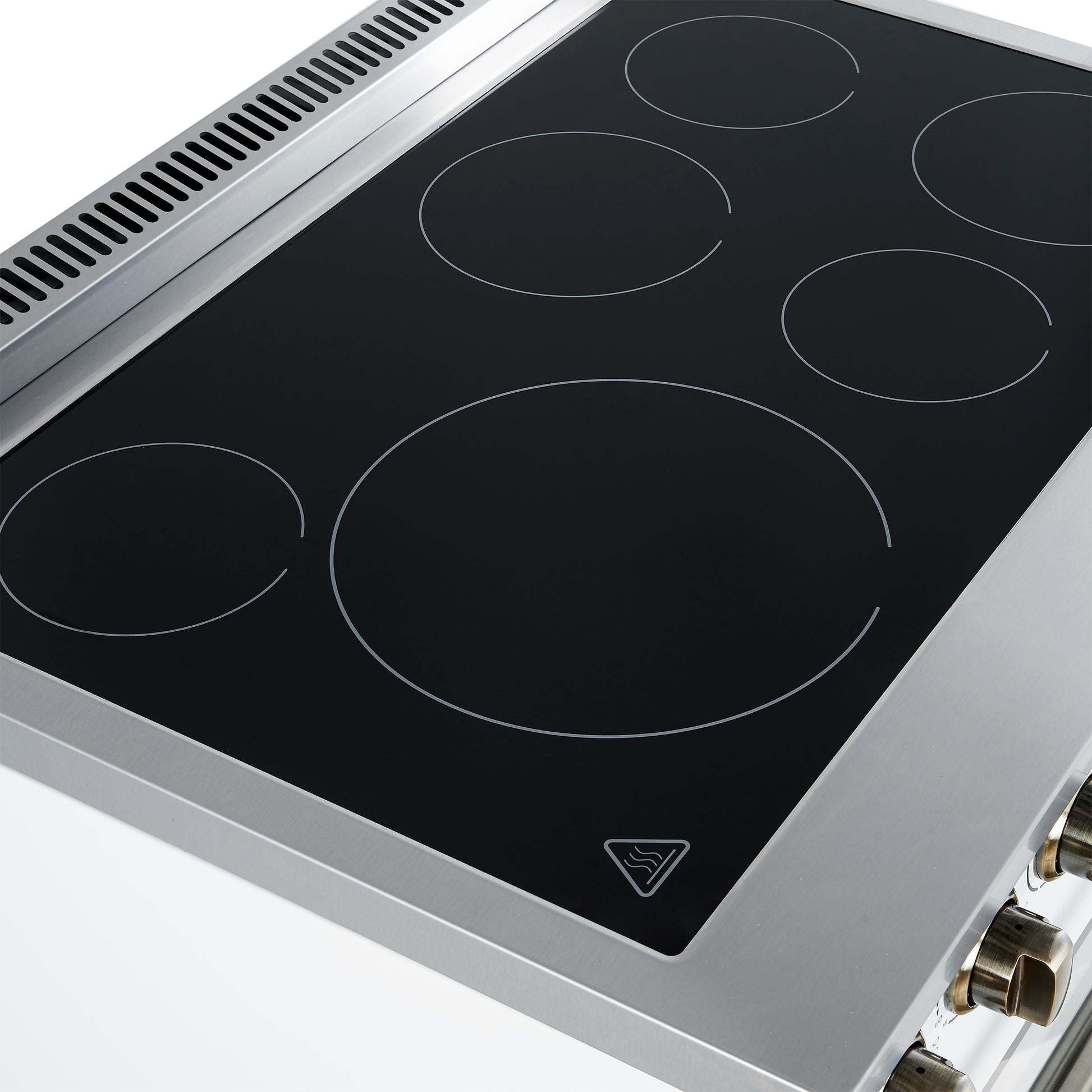 Forno Paolo 36 Inch White Freestanding Electric Range, Stainless Steel, 5.44 cu.ft, True Convection Oven, Energy Efficient - Forno Appliances