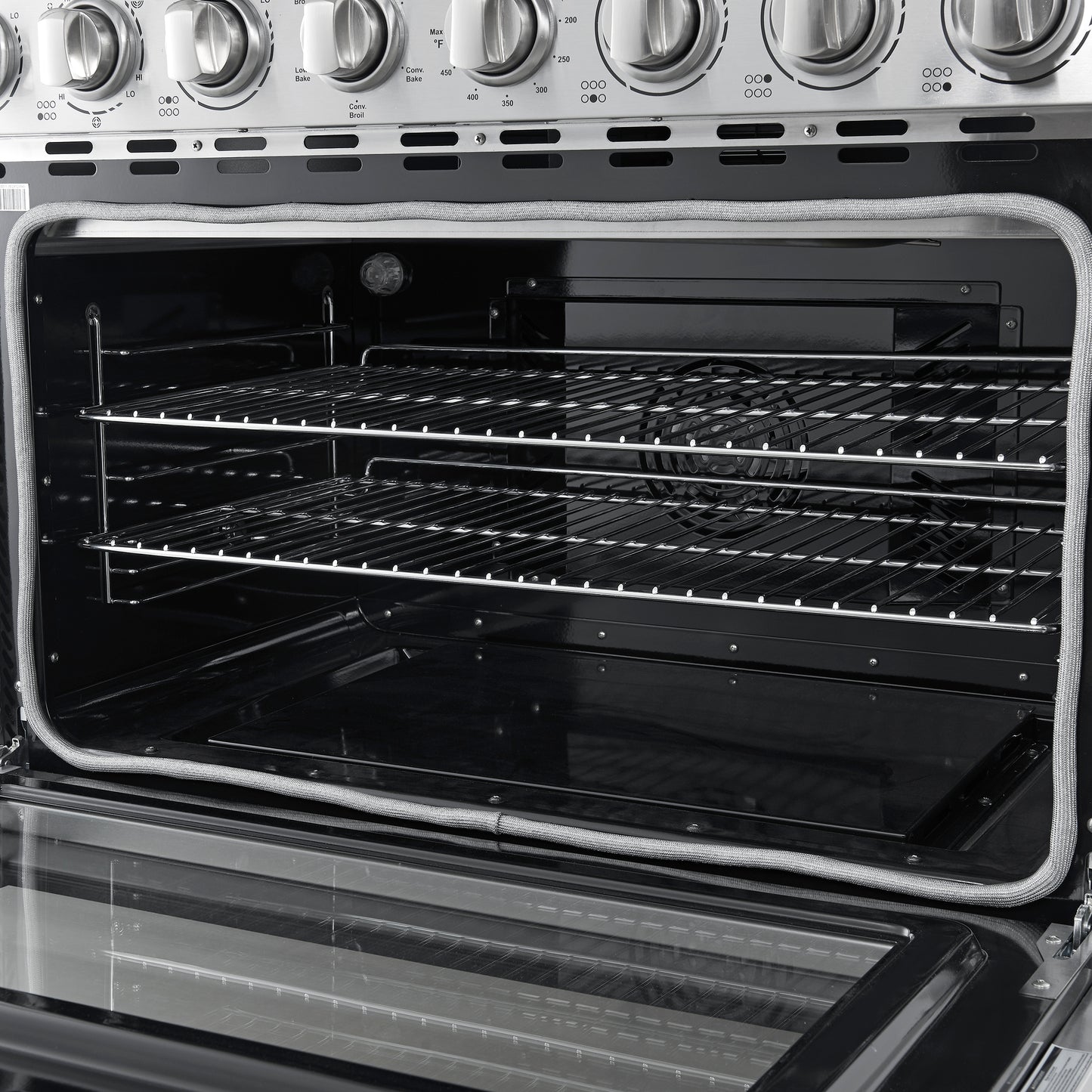 Cuisinière électrique autonome Forno Paolo de 36 pouces, acier inoxydable, 5,44 pi³, four à convection véritable, écoénergétique - Forno Appliances