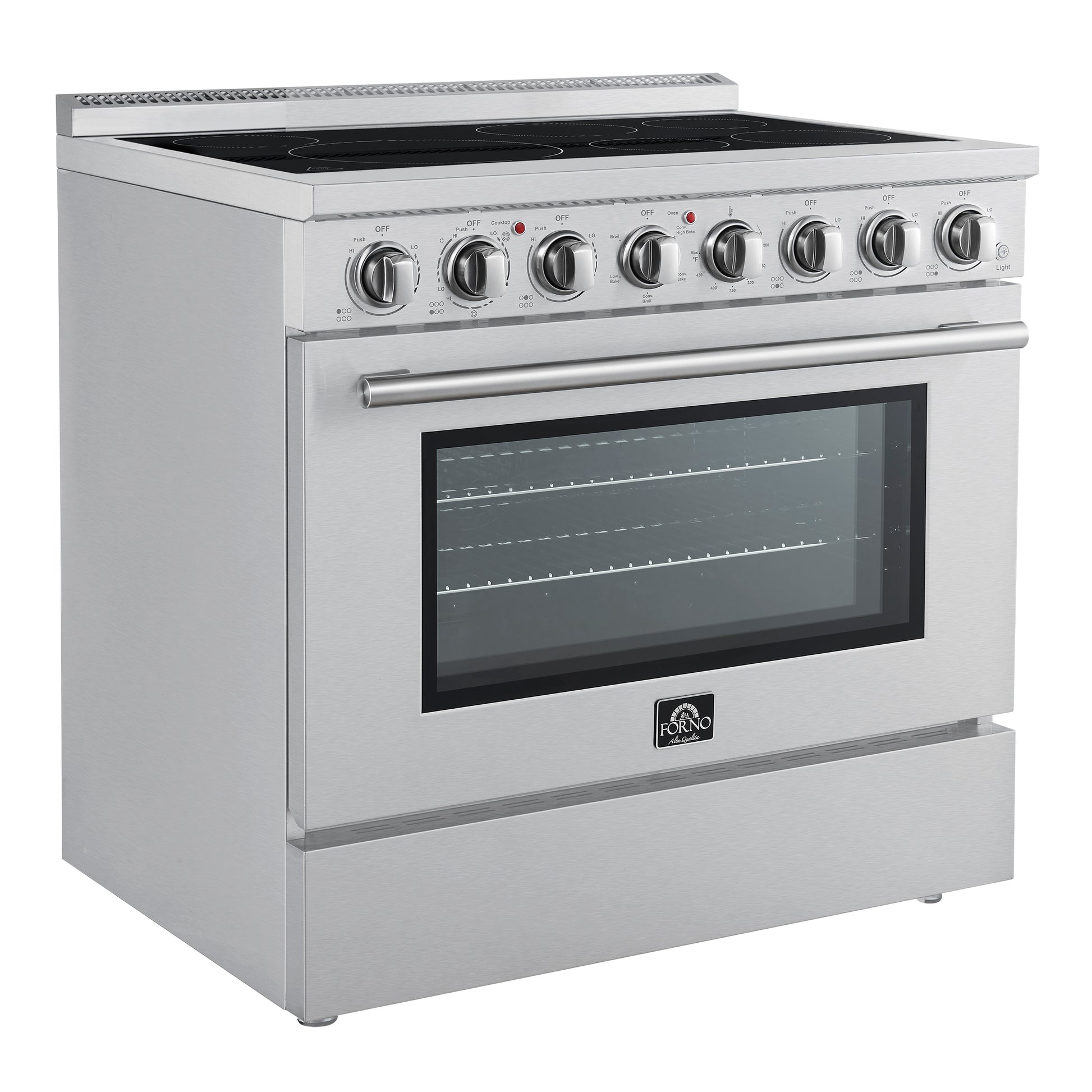 Forno Paolo cuisinière électrique autonome de 36 pouces, acier inoxydable, 5,44 pi³, four à convection véritable, économe en énergie - Forno Appliances