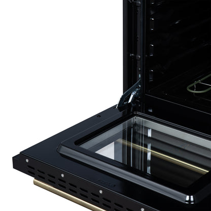 Forno Loiano 24 Inch Freestanding Electric Range in Black - Forno Appliances