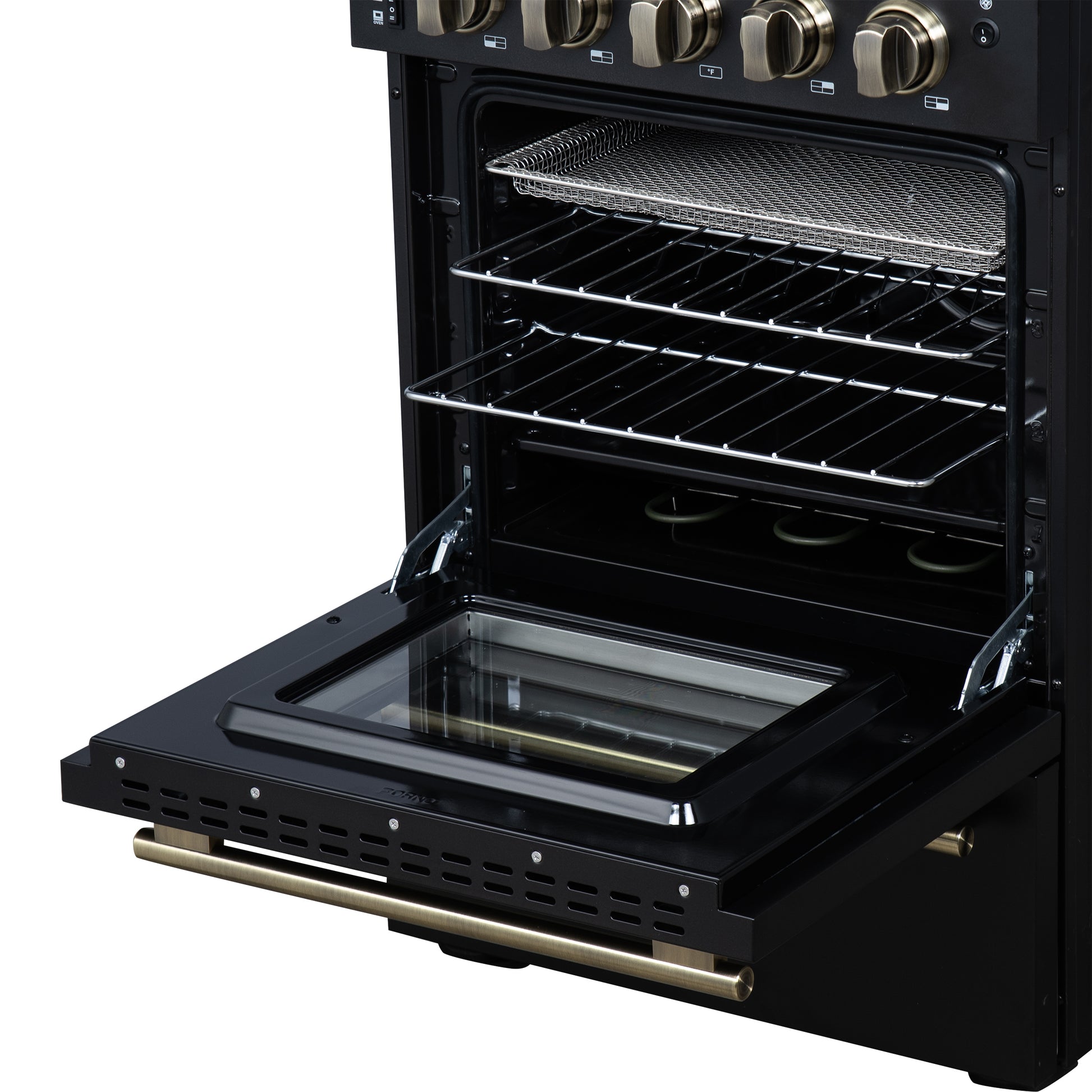 Forno Loiano 24 Inch Freestanding Electric Range in Black - Forno Appliances