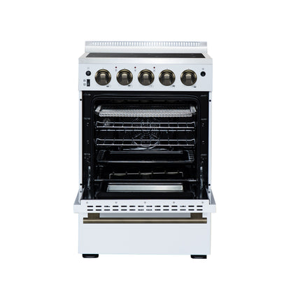 Cuisinière électrique autonome Forno Loiano 24 pouces, blanche - Forno Appliances
