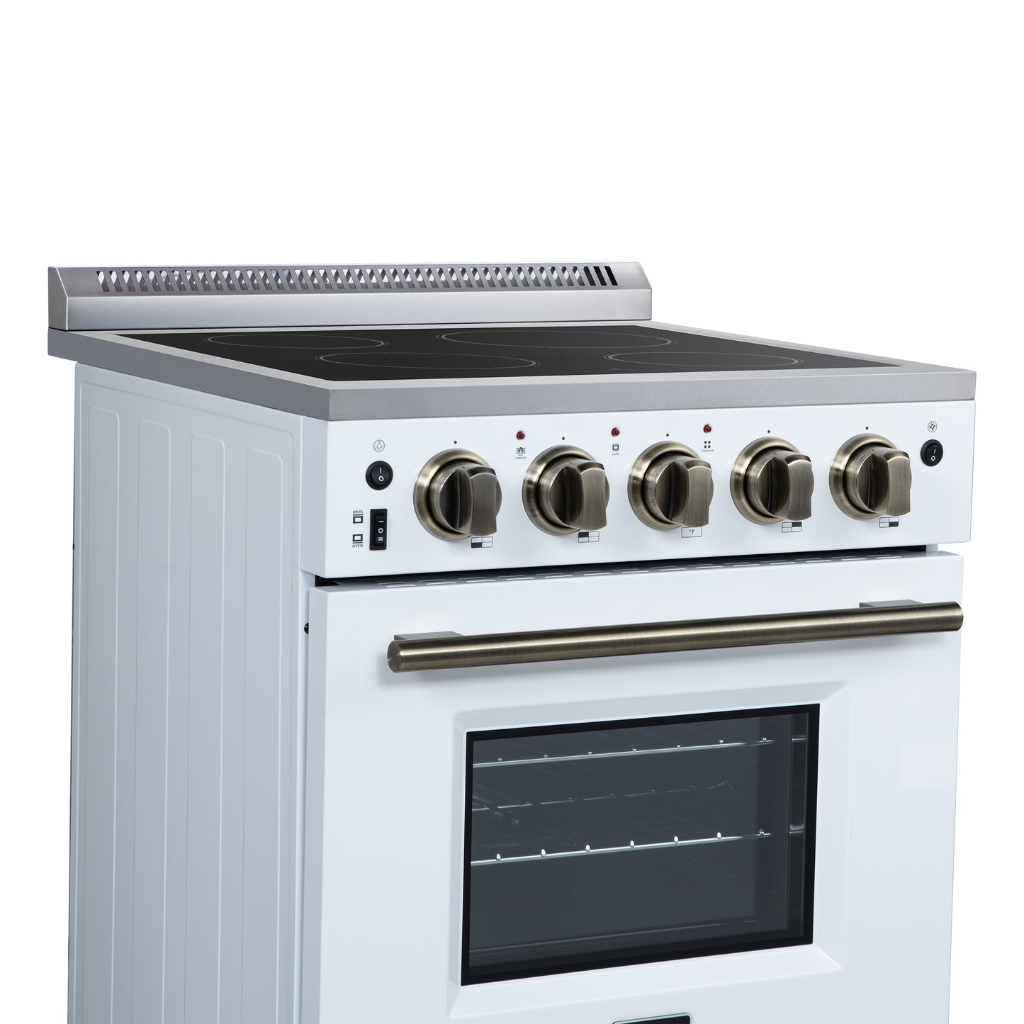 alt
Cuisinière électrique pose libre Forno Loiano 24 pouces en blanc - Forno Appliances