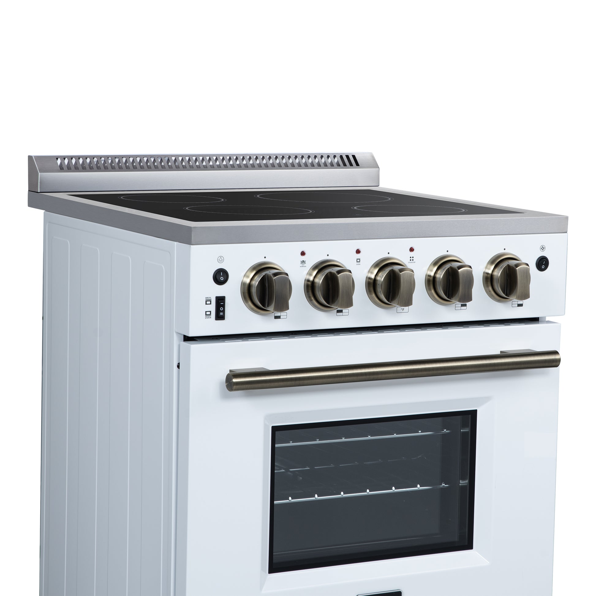 alt
Cuisinière électrique pose libre Forno Loiano 24 pouces en blanc - Forno Appliances