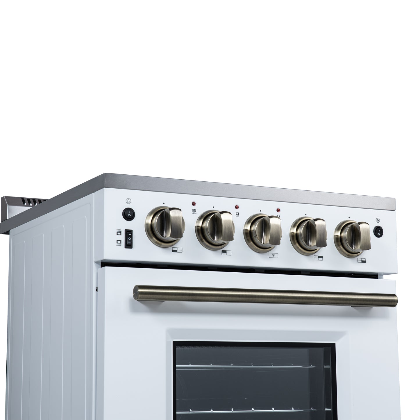 Forno Loiano cuisinière électrique indépendante 24 pouces blanche - Forno Appliances