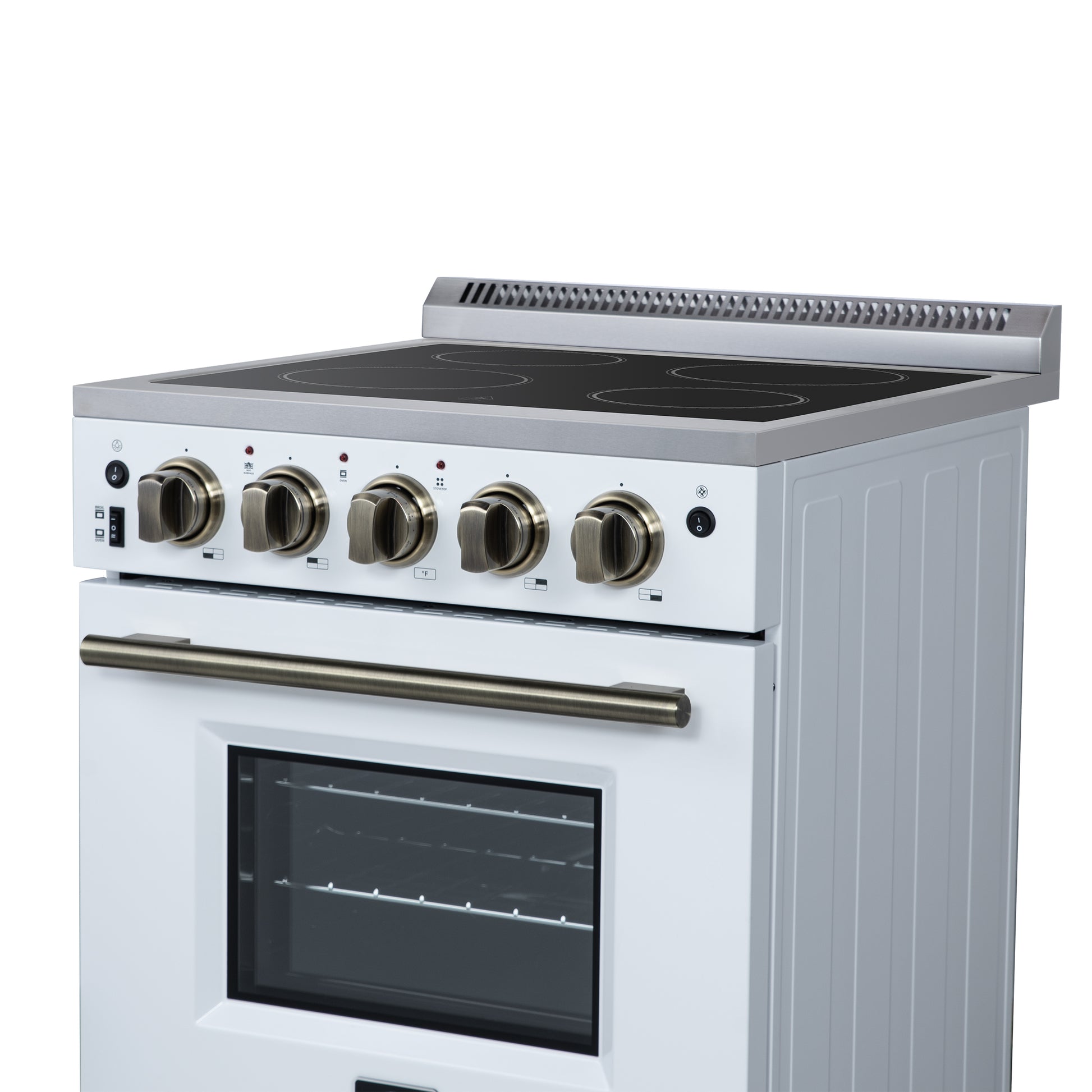Cuisinière électrique autonome Forno Loiano 24 pouces, blanche - Forno Appliances