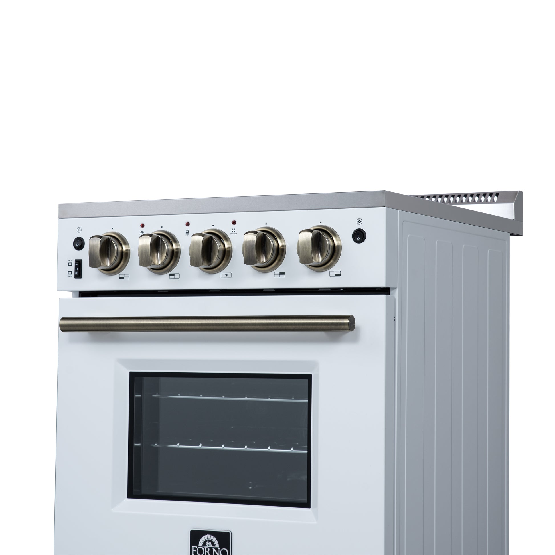 Four électrique autoportant Forno Loiano 24 pouces, blanc - Forno Appliances