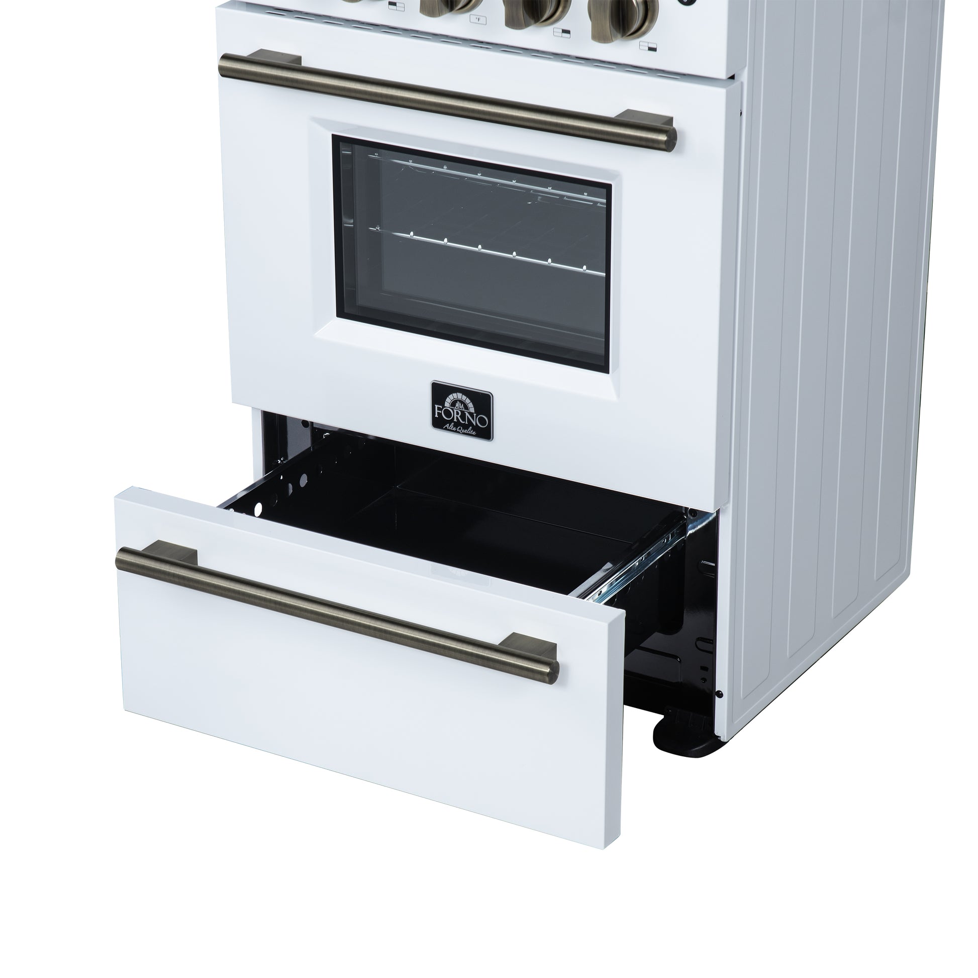 alt
Cuisinière électrique autoportante Forno Loiano 24 pouces blanche - Forno Appliances