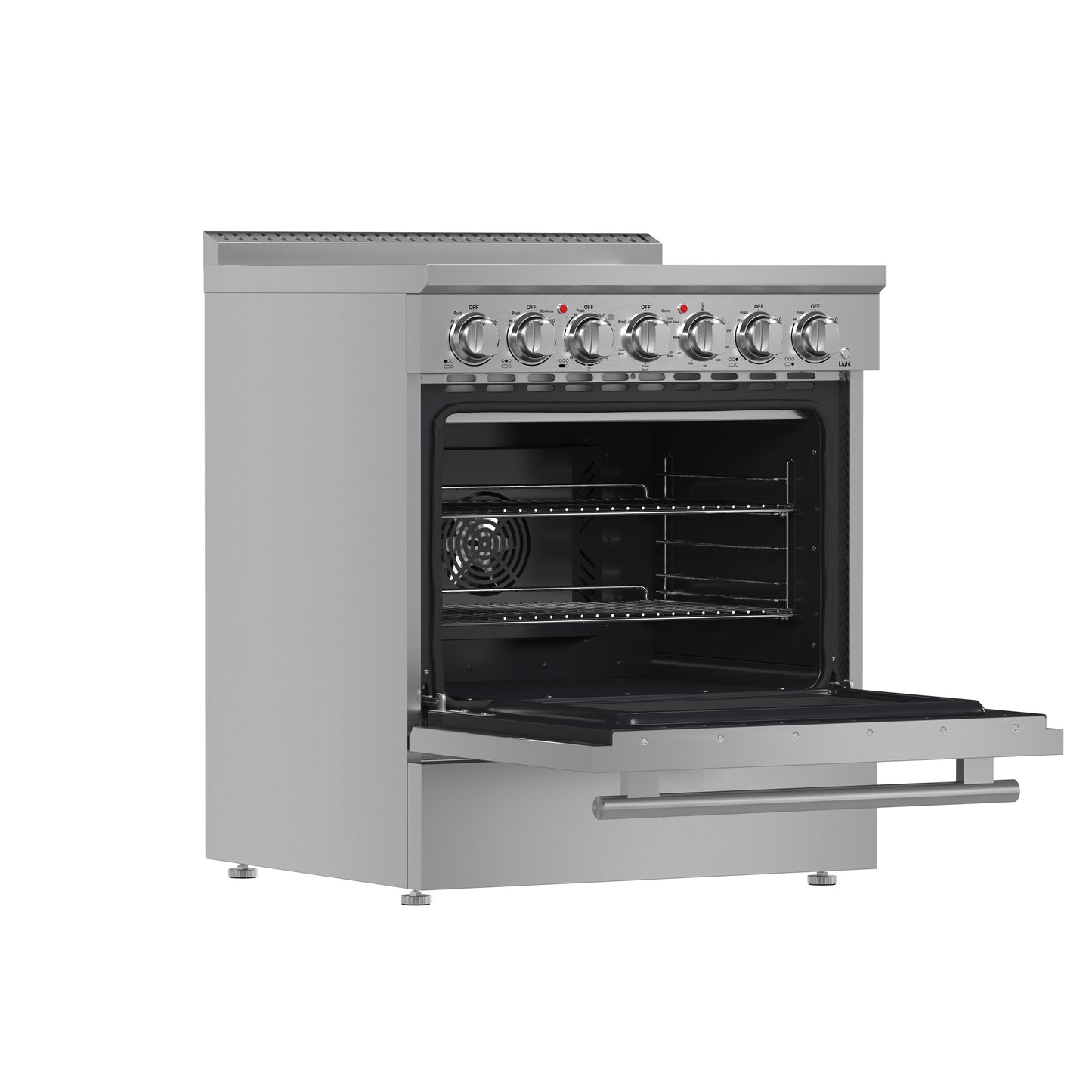 Cuisinière électrique autonome Forno Paolo de 30 pouces, acier inoxydable, 4,38 pi³, four à convection véritable, économe en énergie - Forno Appliances