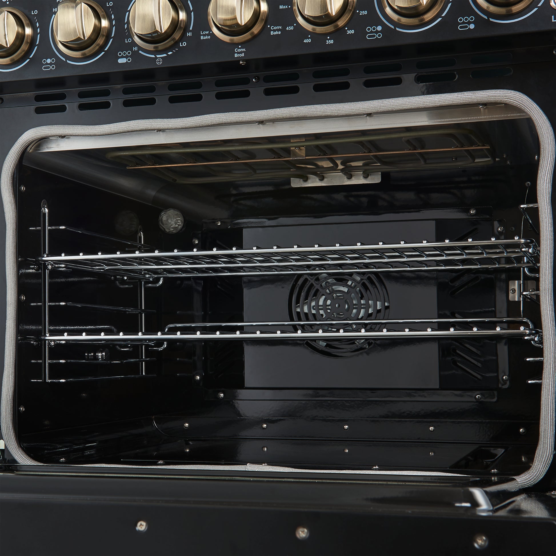 Forno Paolo 30-Inch Freestanding Electric Range, Black, 4.38 cu.ft, True Convection Oven, Energy Efficient - Forno Appliances