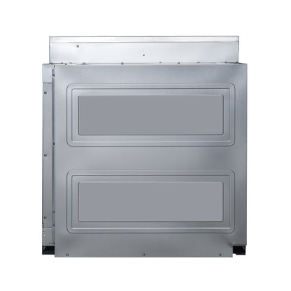 Forno Asti 30-Inch French Door Electric Wall Oven in Stainless Steel, 3.68 cu. ft. True Convection, 3,600W, Air Fry, Sous Vide, Self-Clean - Forno Appliances