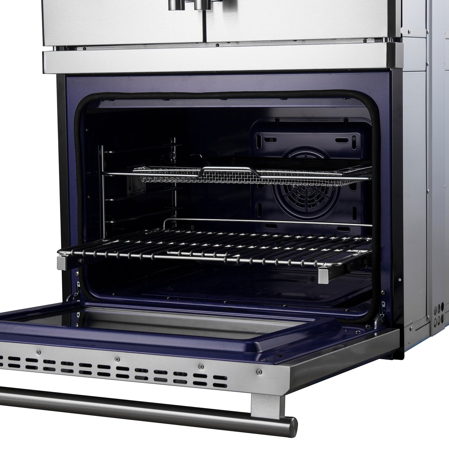 Forno Gallico 30-Inch Electric French Door Double Oven, Stainless Steel, Convection Cooking, Touch Control Panel, Self-Cleaning Function - Forno Appliances