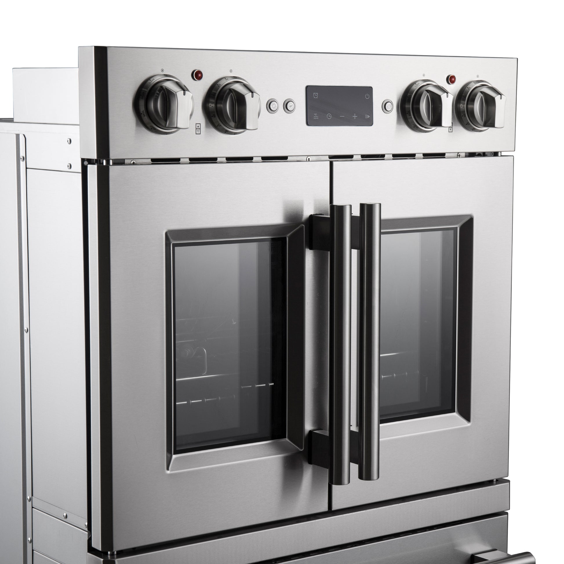 Forno Gallico 30-Inch Electric French Door Double Oven, Stainless Steel, Convection Cooking, Touch Control Panel, Self-Cleaning Function - Forno Appliances