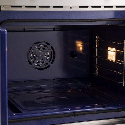 Forno Gallico 30-Inch Electric French Door Double Oven, Stainless Steel, Convection Cooking, Touch Control Panel, Self-Cleaning Function - Forno Appliances