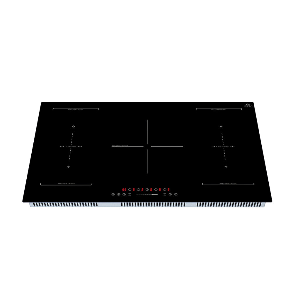 Forno Ornonzo 36-Inch Induction Cooktop, 5 Zones, 2 Flex-Zones, 10,200W Total Power, Touch Control, 9 Power Levels - Forno Appliances