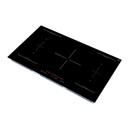 Forno Ornonzo 36-Inch Induction Cooktop, 5 Zones, 2 Flex-Zones, 10,200W Total Power, Touch Control, 9 Power Levels - Forno Appliances