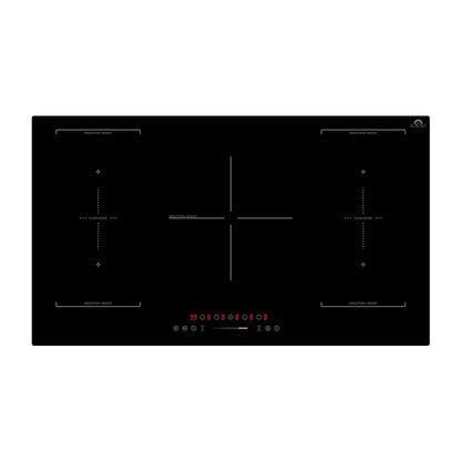 Forno Ornonzo 36-Inch Induction Cooktop, 5 Zones, 2 Flex-Zones, 10,200W Total Power, Touch Control, 9 Power Levels - Forno Appliances