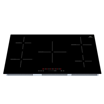 Forno Parco 36-Inch Induction Cooktop, 5 Zones, 10,200W Total Power, Touch Control, 9 Power Levels, Booster Function