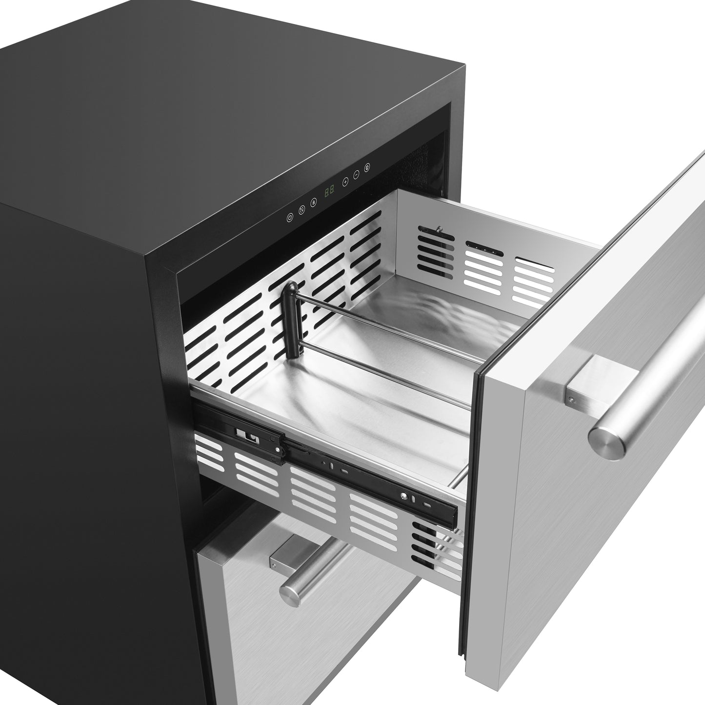 Forno Cosenza 24" Built-In Indoor/Outdoor Drawer Freezer with Ice Maker, 4.69 cu.ft. - Forno Appliances