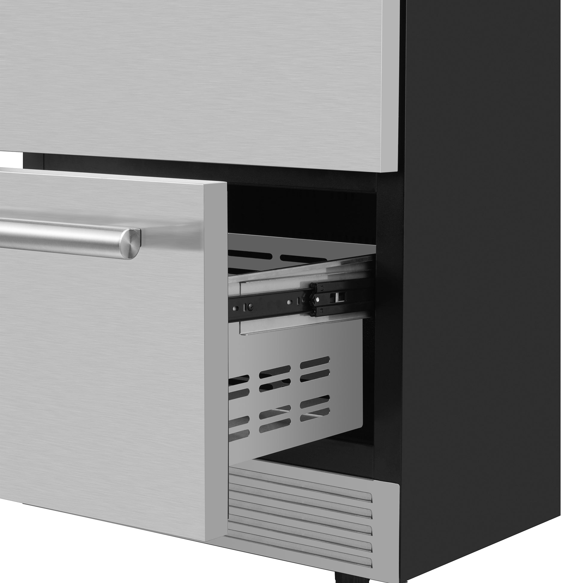Forno Cosenza 24" Built-In Indoor/Outdoor Drawer Freezer with Ice Maker, 4.69 cu.ft. - Forno Appliances