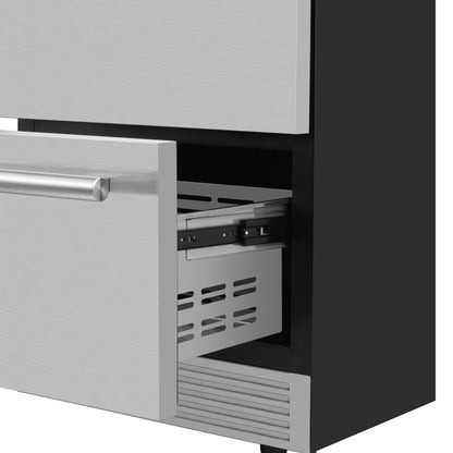 Forno Cosenza 24" Built-In Indoor/Outdoor Drawer Freezer with Ice Maker, 4.69 cu.ft. - Forno Appliances