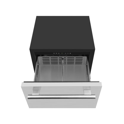 Forno Cosenza 24" Built-In Indoor/Outdoor Drawer Freezer with Ice Maker, 4.69 cu.ft. - Forno Appliances