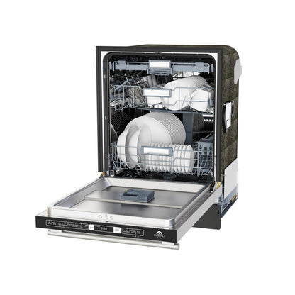 Forno Romano 24-Inch Built-In Dishwasher, Stainless Steel Finish, Stainless Steel Tub, 49 dBA, Energy Star Certified - Forno Appliances