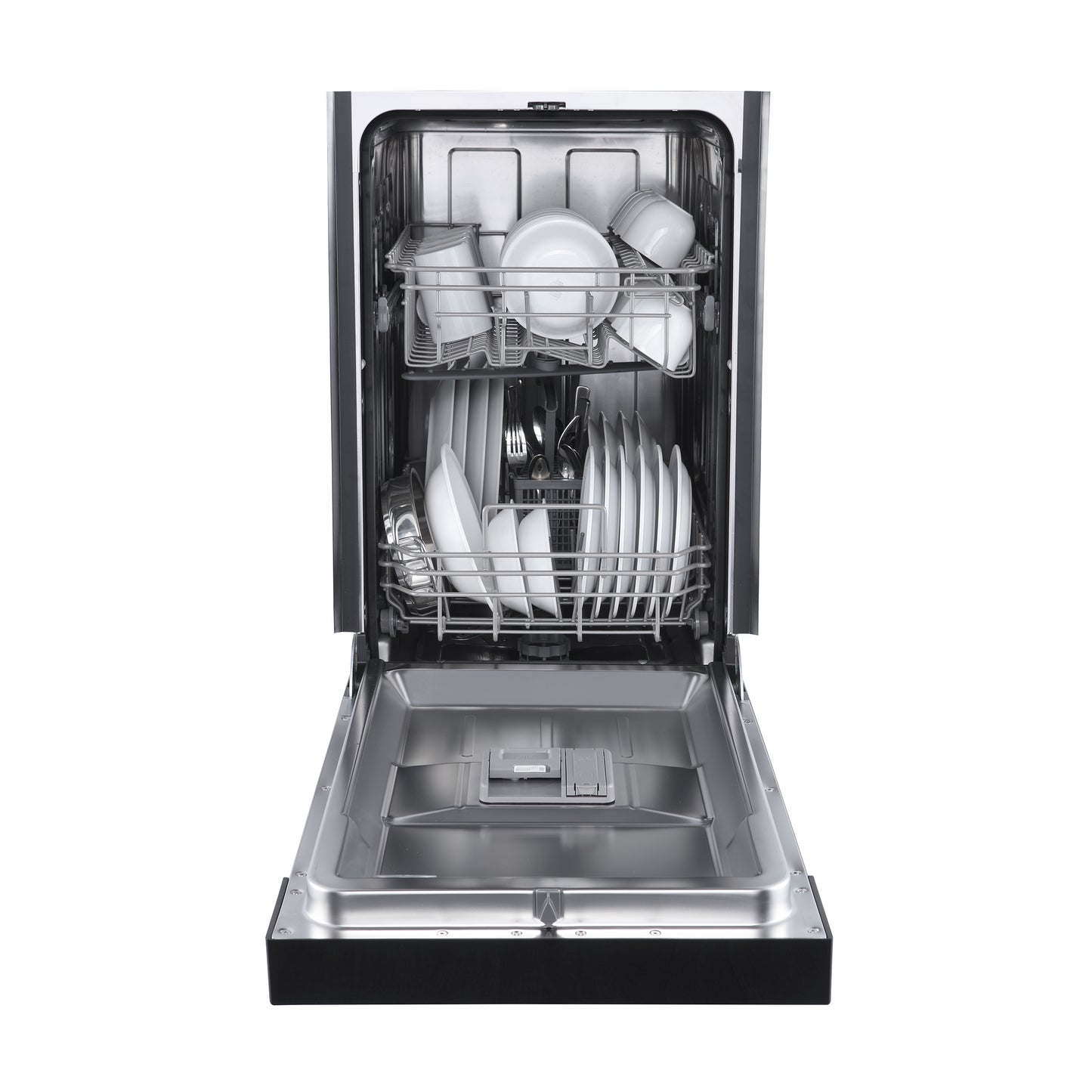 Forno Polo 18-Inch Built-In Black Dishwasher, 8 Place Settings, ENERGY STAR Certified, 52 dBA - Forno Appliances