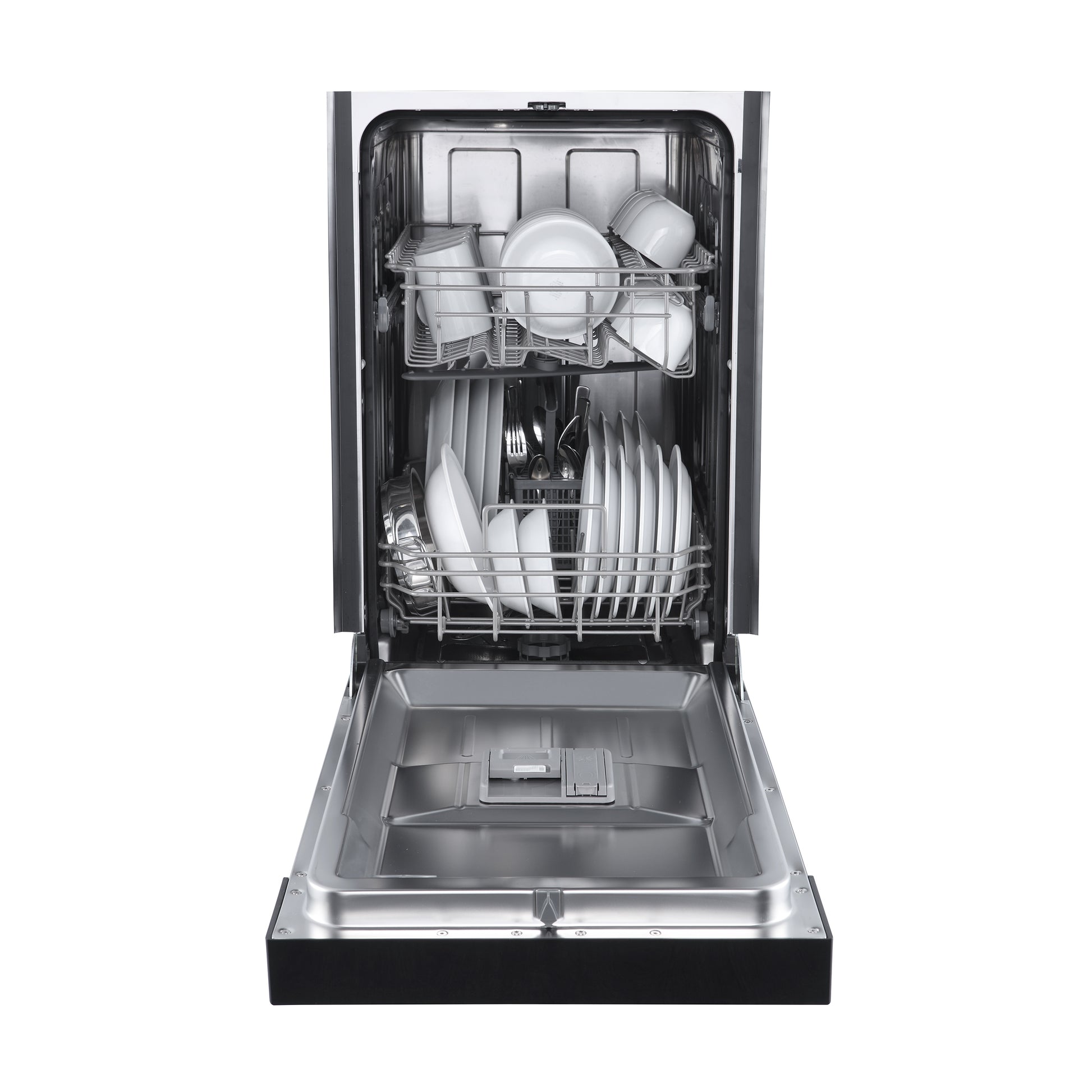 Forno Polo 18-Inch Built-In Black Dishwasher, 8 Place Settings, ENERGY STAR Certified, 52 dBA - Forno Appliances