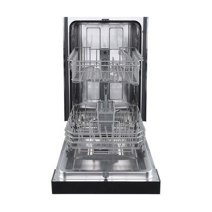 Forno Polo 18-Inch Built-In Black Dishwasher, 8 Place Settings, ENERGY STAR Certified, 52 dBA - Forno Appliances