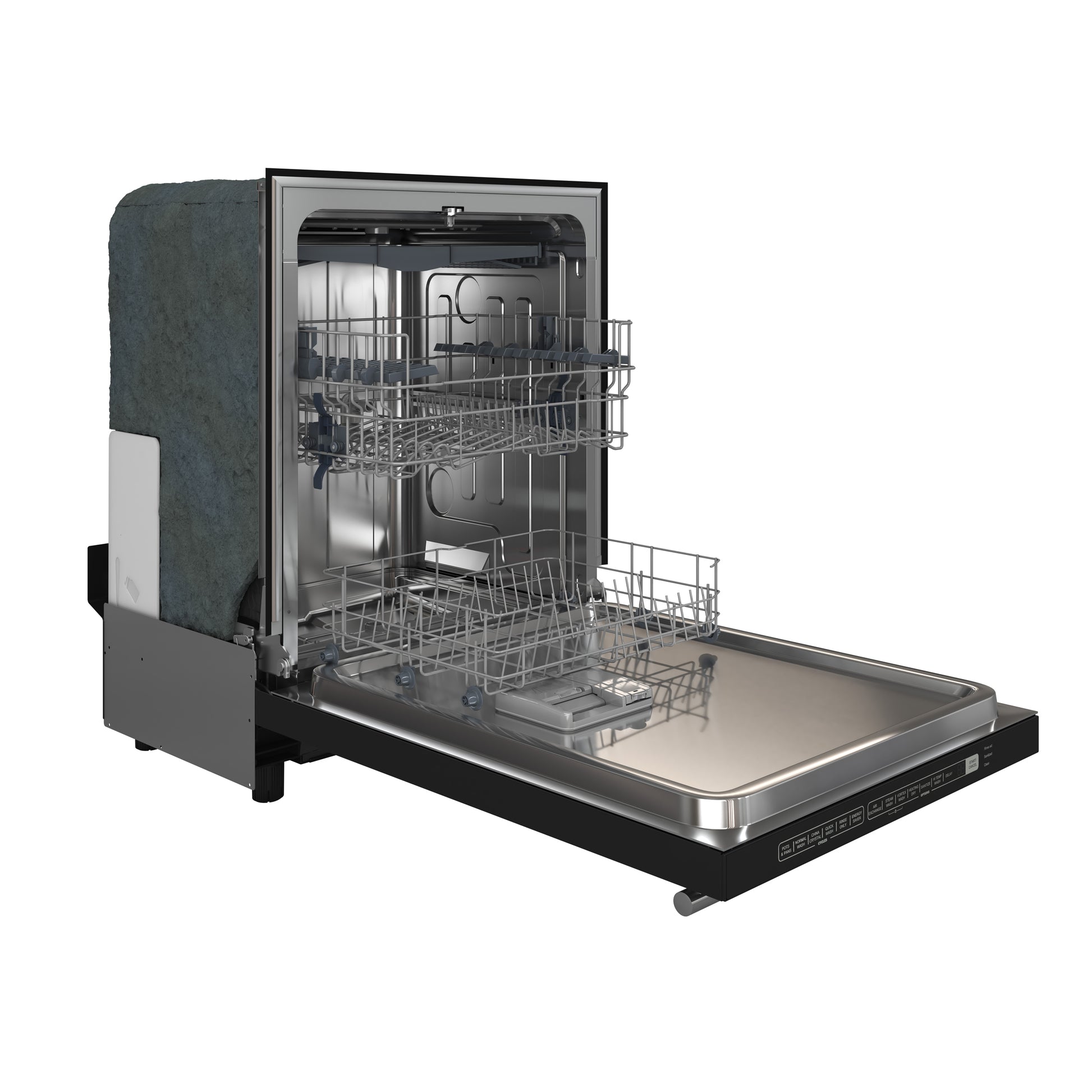 Forno Pozzo 24-Inch Built-In Tall Tub Top Control Dishwasher, Black, 49 dBA, Soil-Sensing Capable, ENERGY STAR - Forno Appliances