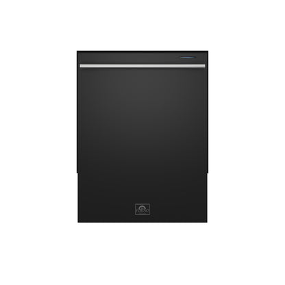 Forno Pozzo 24-Inch Built-In Tall Tub Top Control Dishwasher, Black, 49 dBA, Soil-Sensing Capable, ENERGY STAR - Forno Appliances