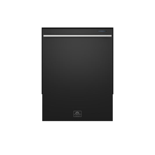 Forno Pozzo 24-Inch Built-In Tall Tub Top Control Dishwasher, Black, 49 dBA, Soil-Sensing Capable, ENERGY STAR - Forno Appliances