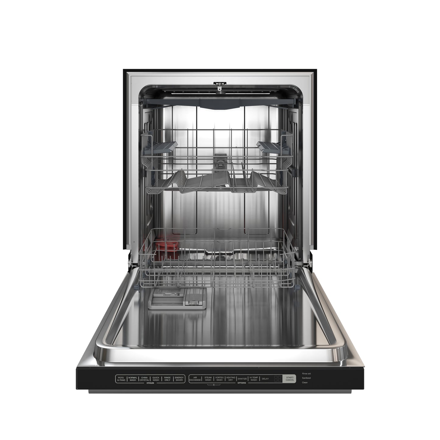 Forno Pozzo 24-Inch Built-In Tall Tub Top Control Dishwasher, Black, 49 dBA, Soil-Sensing Capable, ENERGY STAR - Forno Appliances
