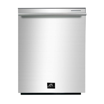 FORNO Premium 3-Piece Kitchen Bundle - Galiano 36" Dual Fuel Range, 36" French Door Refrigerator, 24" Built-In Dishwasher - FBDL-004-02CAUS - Forno Appliances
