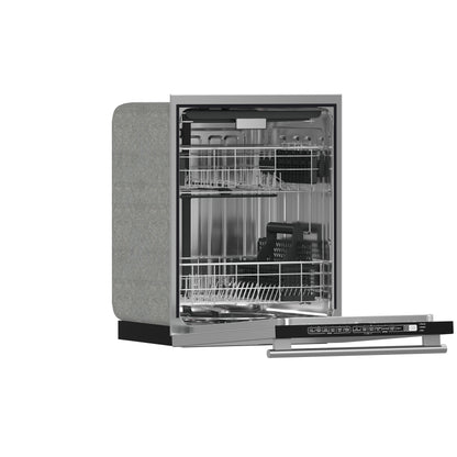 FORNO 5-Piece SS Kitchen Bundle - 48" Gas Range, 60" SxS Fridge, 48" Range Hood, 24" DW, 30" MW - Forno Appliances