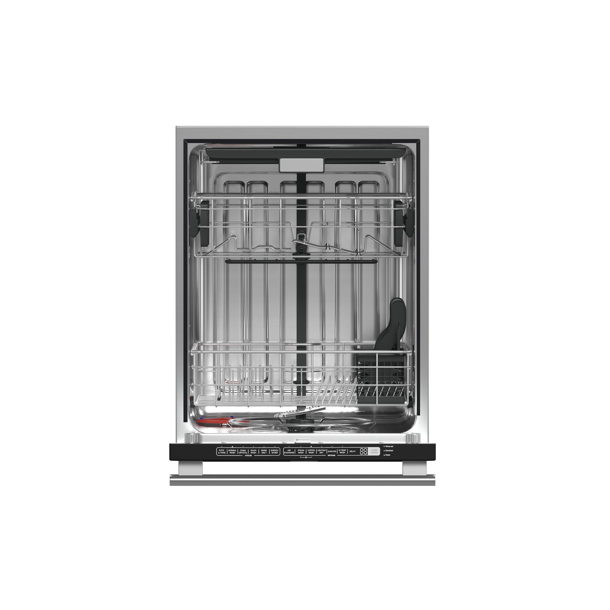 FORNO 5-Piece SS Kitchen Bundle - 48" Gas Range, 60" SxS Fridge, 48" Range Hood, 24" DW, 30" MW - Forno Appliances