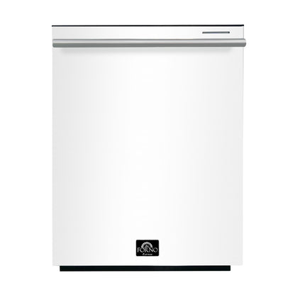 Forno Pozzo 24-Inch Built-In Tall Tub Top Control Dishwasher, White, 49 dBA, ENERGY STAR Certified - Forno Appliances