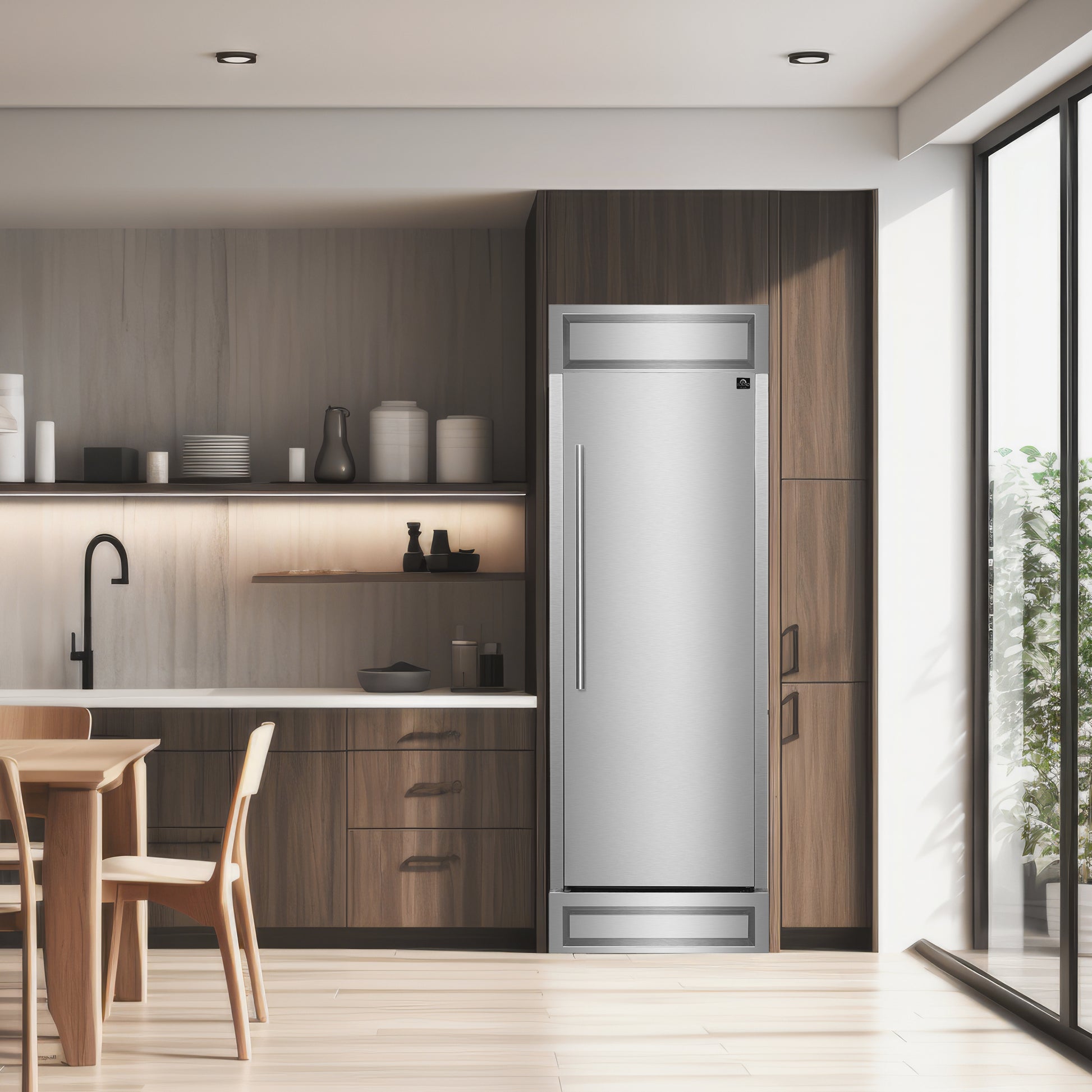 Réfrigérateur convertible encastrable Forno Maderno 28-Inch, 13.6 cu.ft, ouverture à droite, grille décorative, certifié ENERGY STAR - Forno Appliances