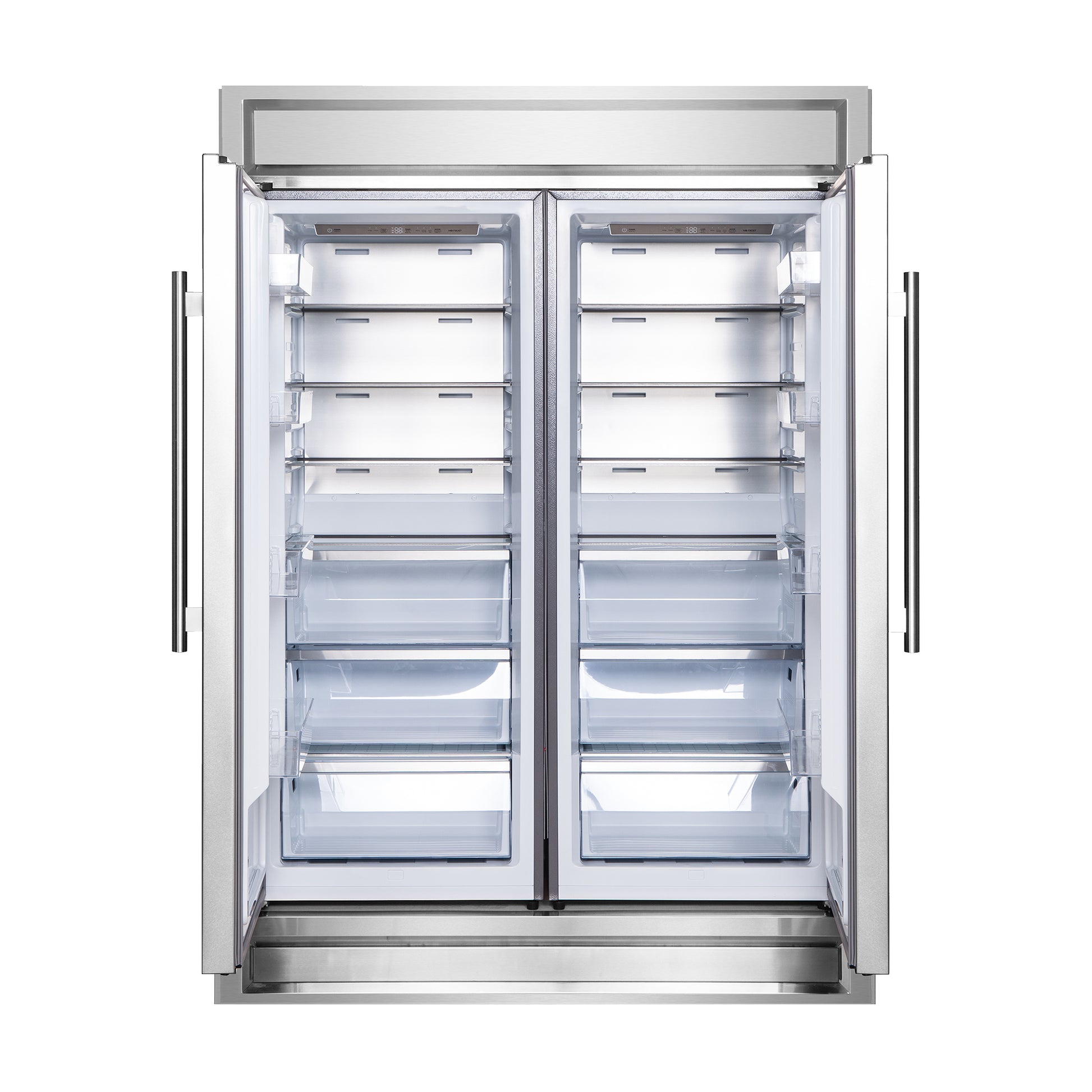 FORNO Premium 2-Piece Kitchen Bundle - Galiano 48" Stainless Steel Dual Fuel Range, Forno Maderno 2-28 " Wide Units with Decorative Trim - FBDL-017-03CAUS - Forno Appliances