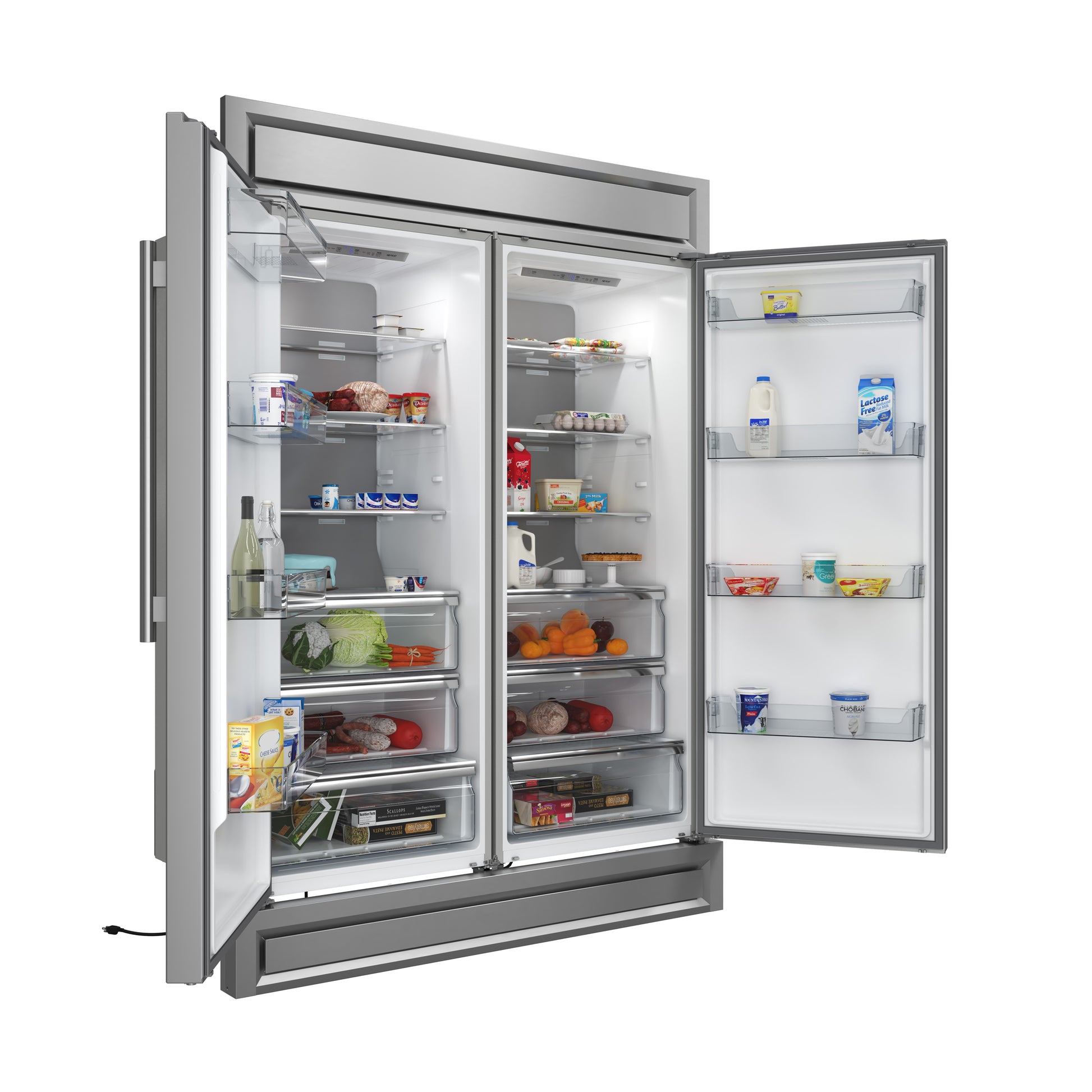 Forno Maderno 2-28-Inch Wide Convertible Refrigerator/Freezer, Decorative Trim, 27.2 cu.ft, 84-Inch High, ENERGY STAR Certified - Forno Appliances