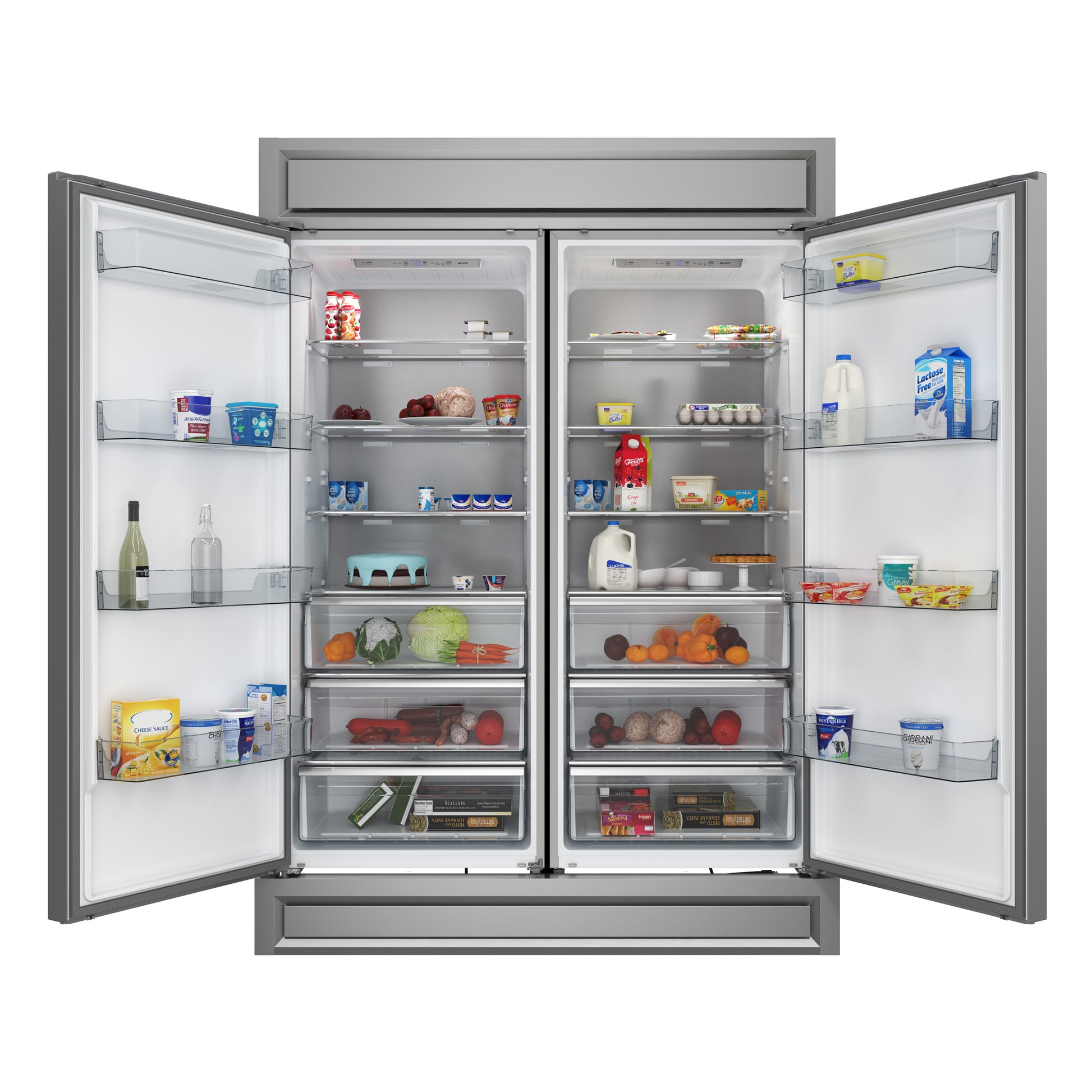 Forno Maderno 2-28-Inch Wide Convertible Refrigerator/Freezer, Decorative Trim, 27.2 cu.ft, 84-Inch High, ENERGY STAR Certified - Forno Appliances